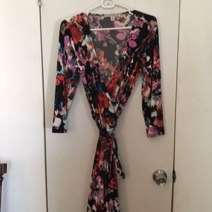 Floral wrap dress